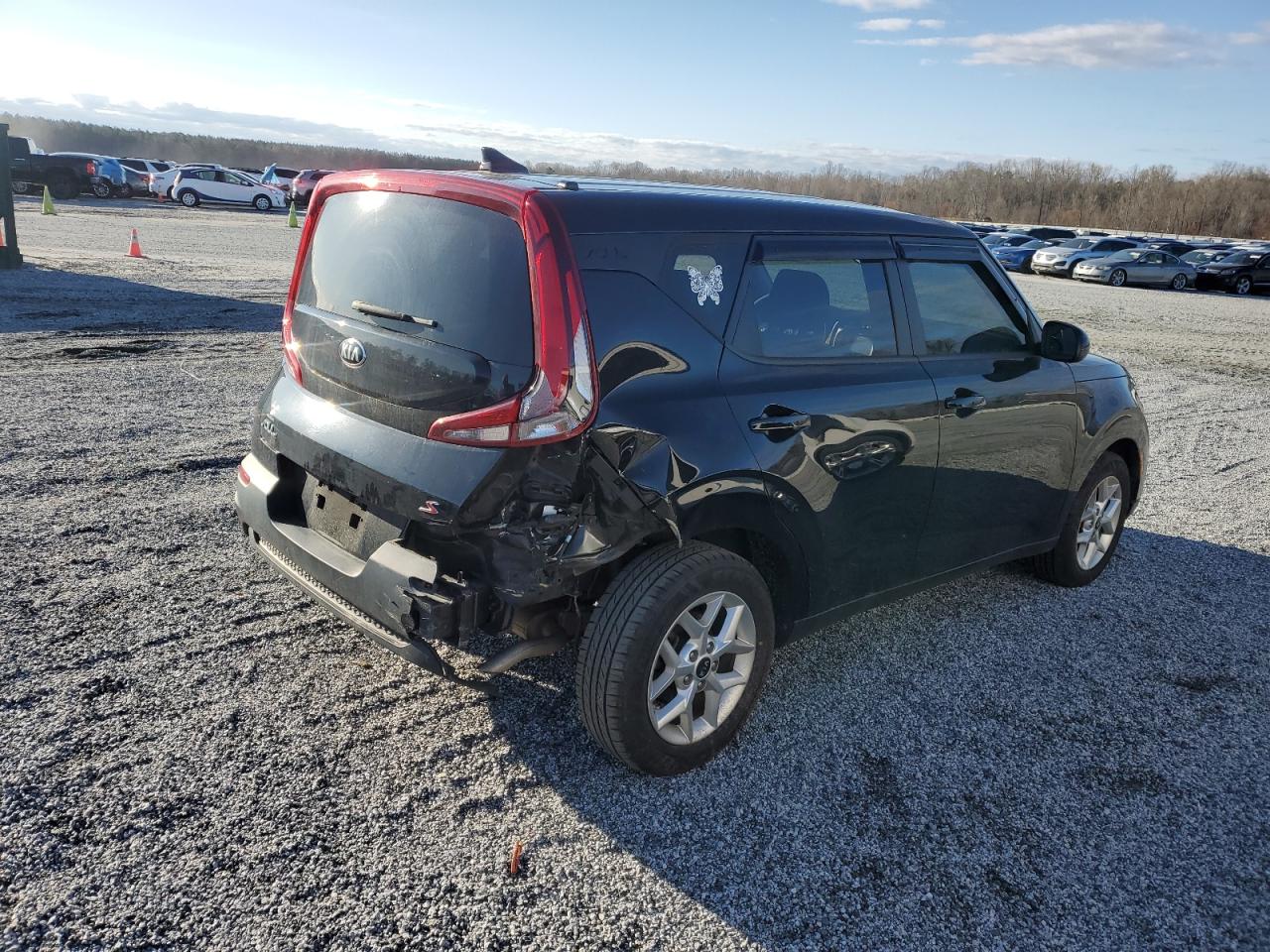 2021 KIA Soul VIN KNDJ23AUXM7772438 Copart auction photo, rear end damage thumbnail 3