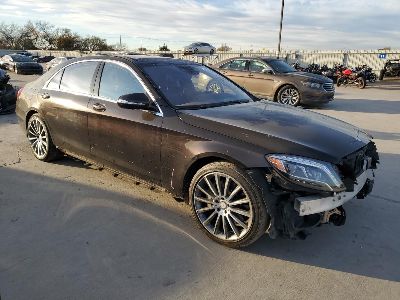 2016 Mercedes-Benz S-klasse VIN WDDUG8CBXGA250722 Copart auction photo, front end damage thumbnail 4