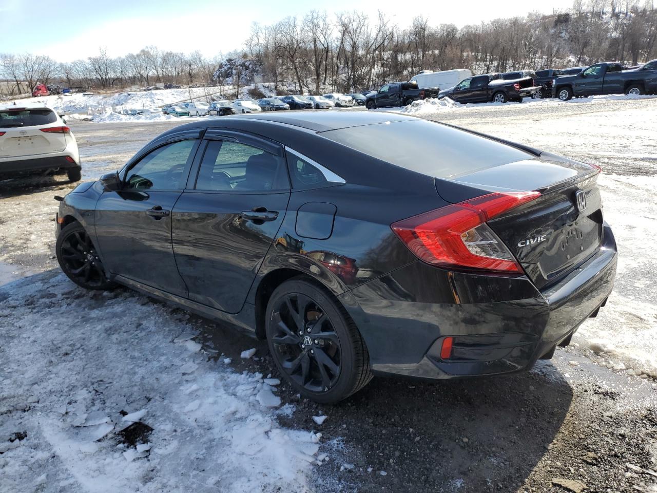 2021 Honda Civic VIN 2HGFC2F86MH516716 Copart auction photo, front end / minor dent/scratches damage thumbnail 2
