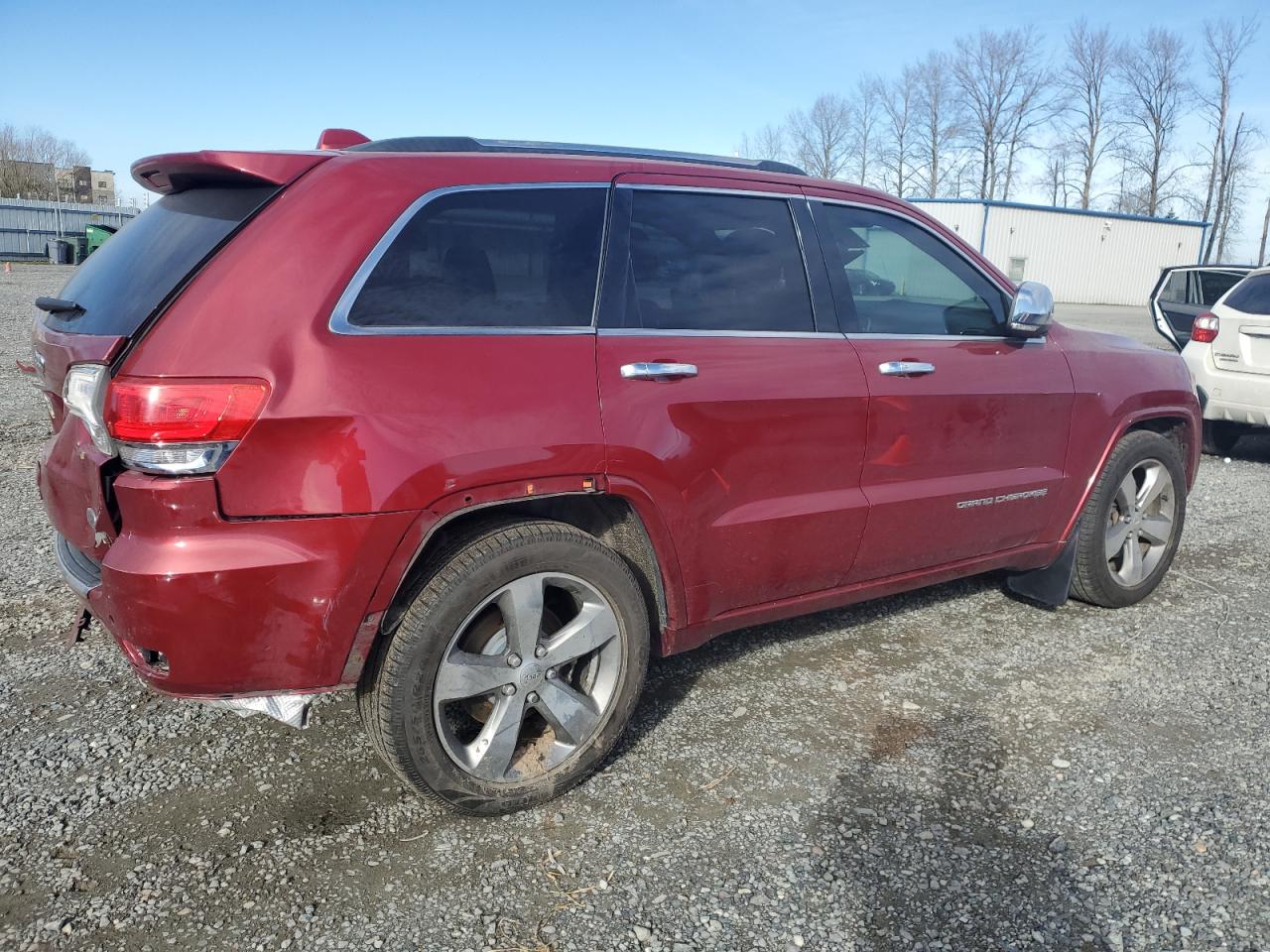 2014 Jeep Grand Cherokee VIN 1C4RJFCG8EC376256 Copart auction photo, rear end damage thumbnail 3