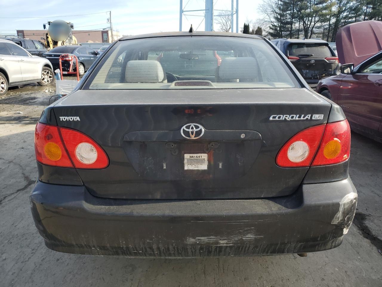 2003 Toyota Corolla VIN 1NXBR38E83Z161995 Copart auction photo, all over damage thumbnail 6