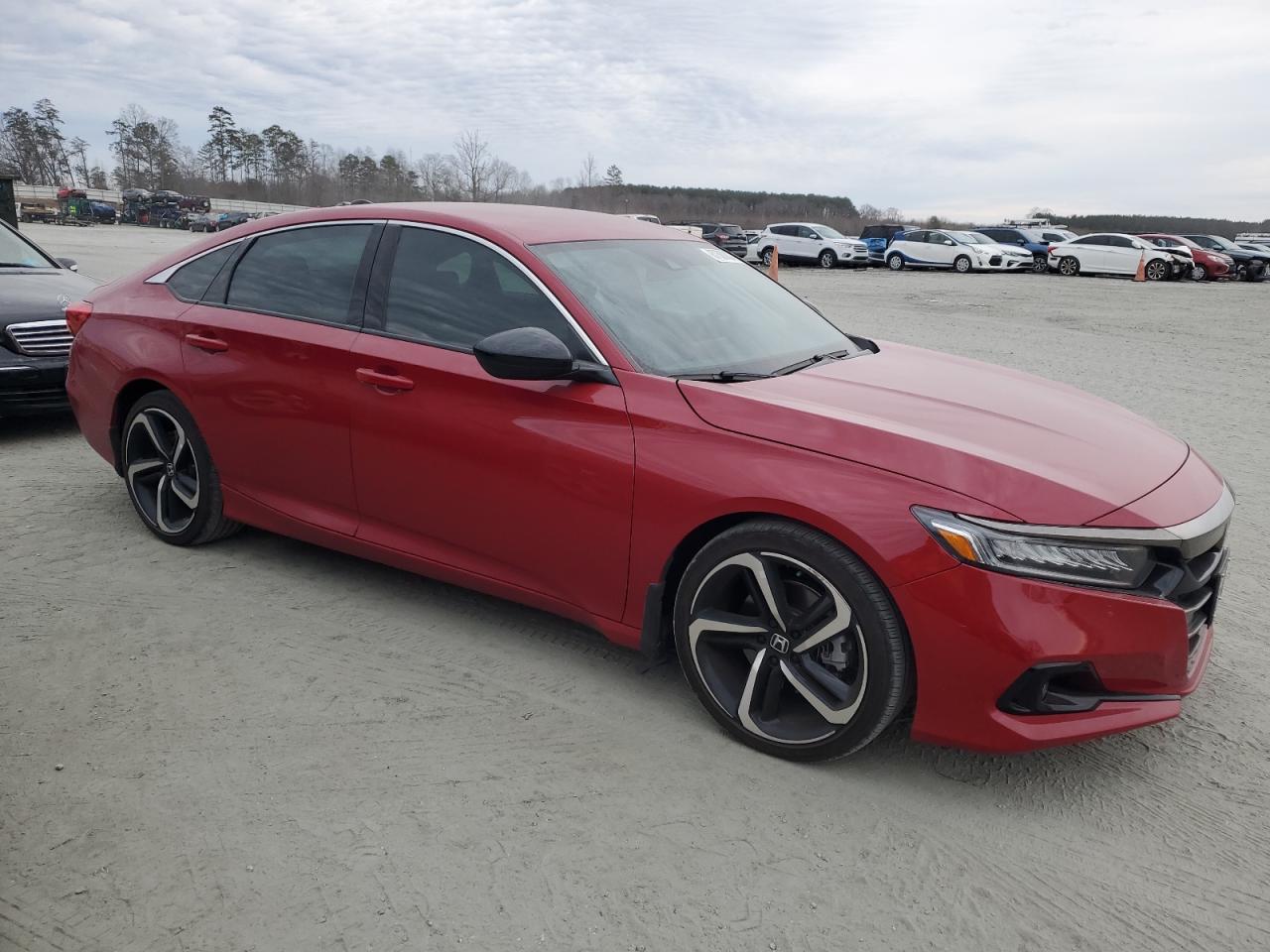 2022 Honda Accord VIN 1HGCV1F39NA058245 Copart auction photo, rear end damage thumbnail 4