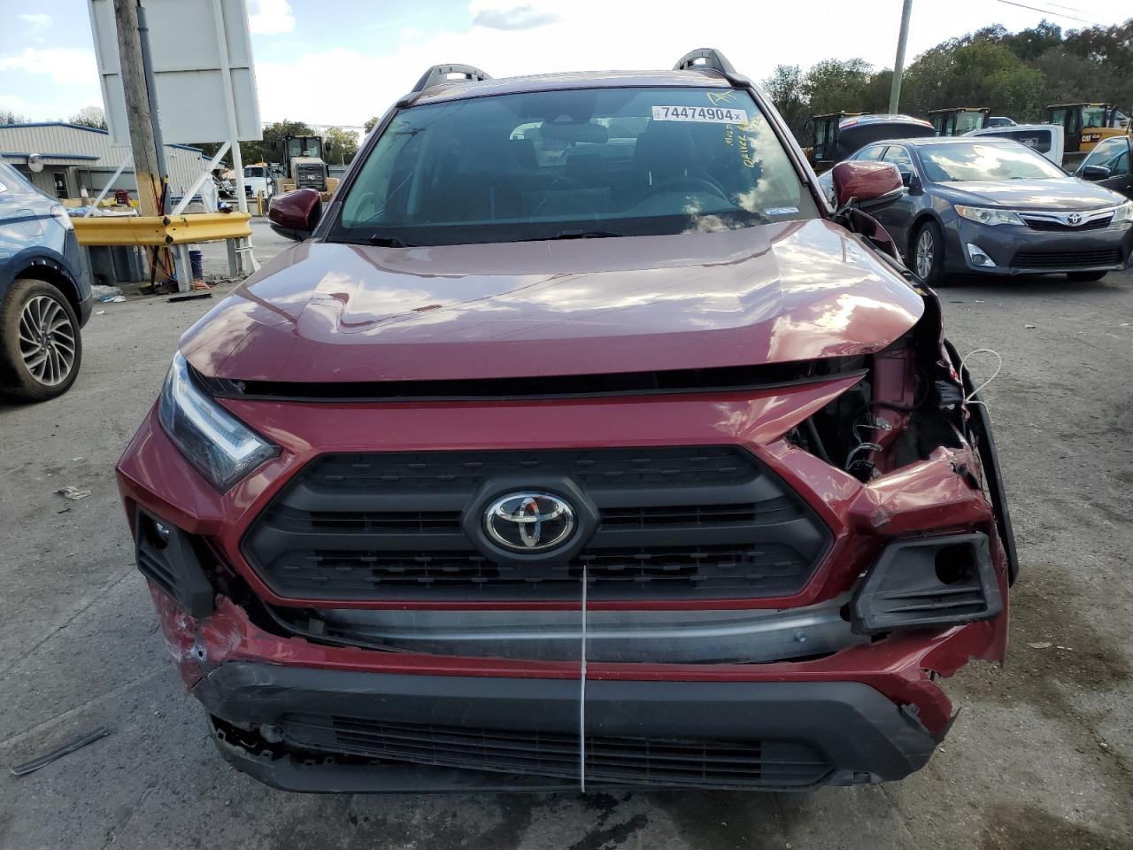 2022 Toyota RAV 4 VIN 2T3J1RFV7NW307967 Copart auction photo, all over damage thumbnail 5