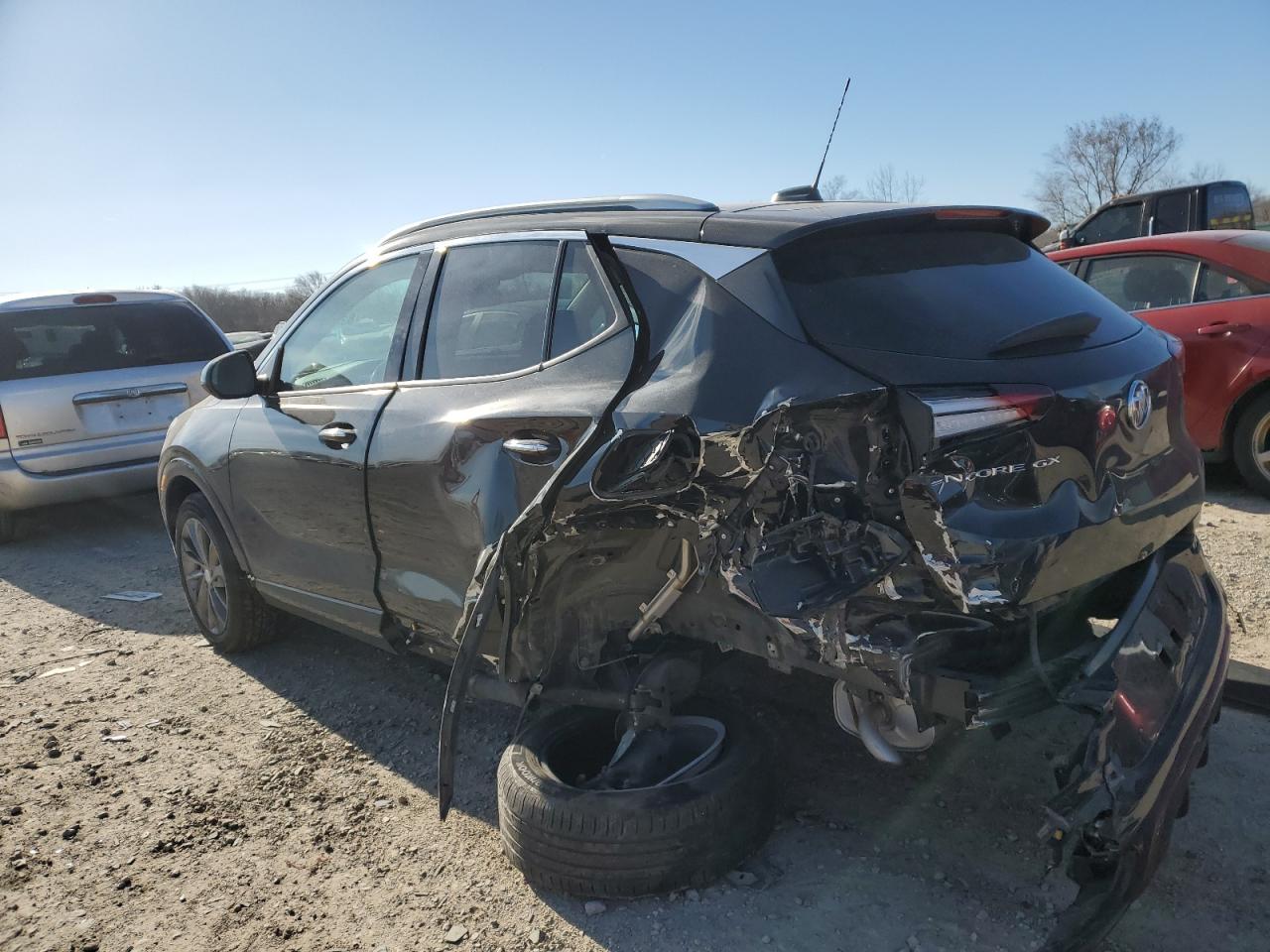 2020 Buick Encore VIN KL4MMFSL2LB128520 Copart auction photo, side / undercarriage damage thumbnail 2