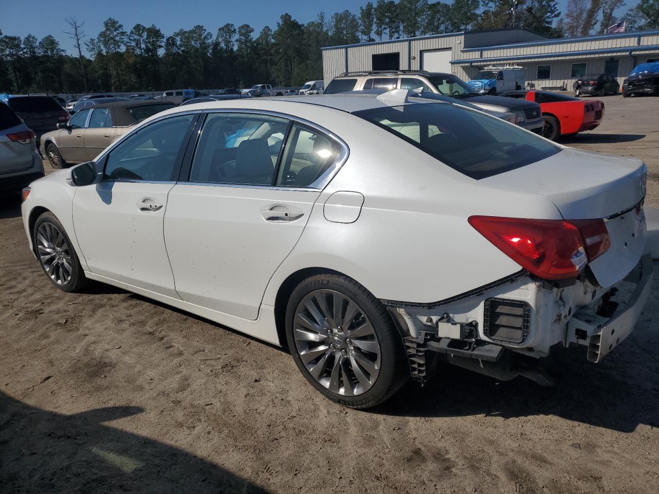 2016 Acura RLX VIN JH4KC1F94GC001767 Copart auction photo, rear end / side damage thumbnail 2