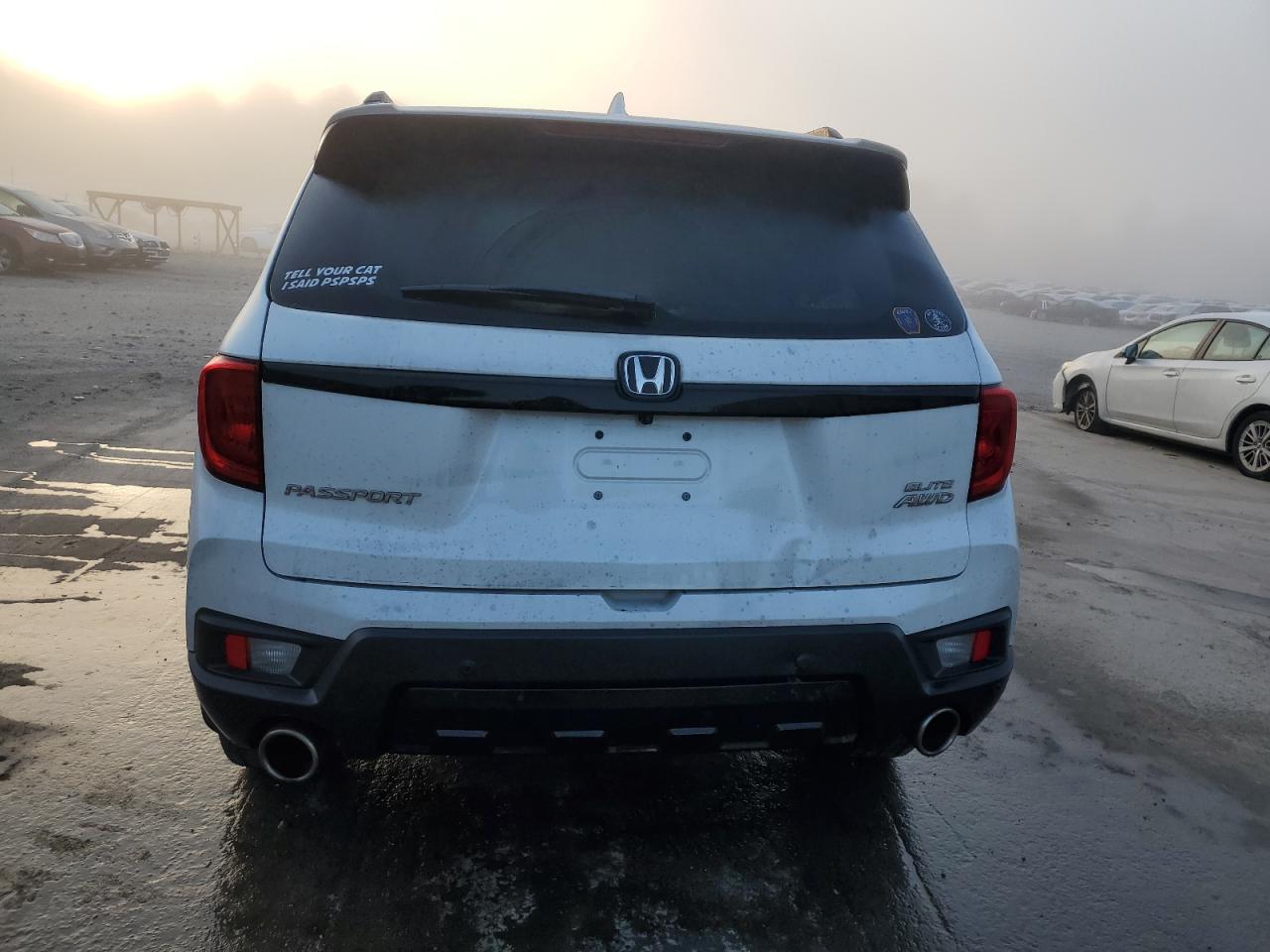 2022 Honda Passport VIN 5FNYF8H00NB009729 Copart auction photo, front end / rear end damage thumbnail 6