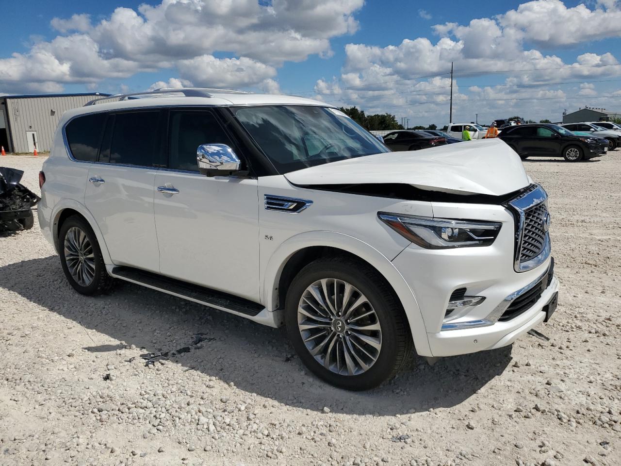 2019 Infiniti QX80 VIN JN8AZ2ND9K9850052 Copart auction photo, front end damage thumbnail 4