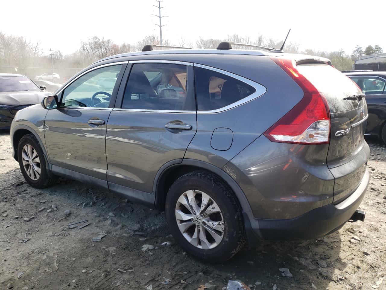 2014 Honda CR-V VIN 2HKRM4H76EH667881 Copart auction photo, side damage thumbnail 2