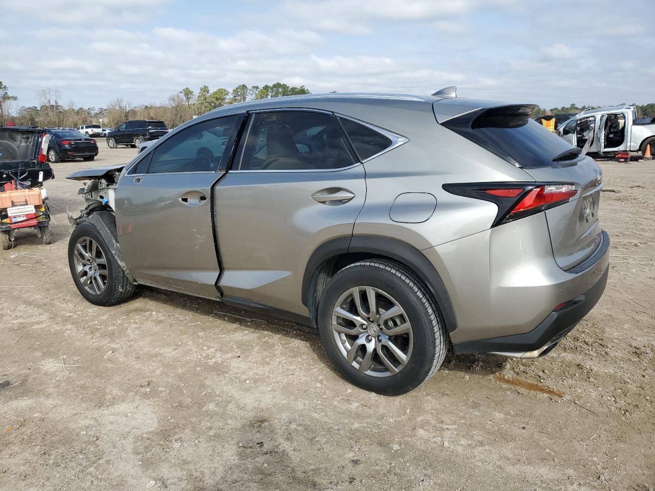 2016 Lexus NX VIN JTJYARBZ1G2026232 Copart auction photo, front end / side damage thumbnail 2