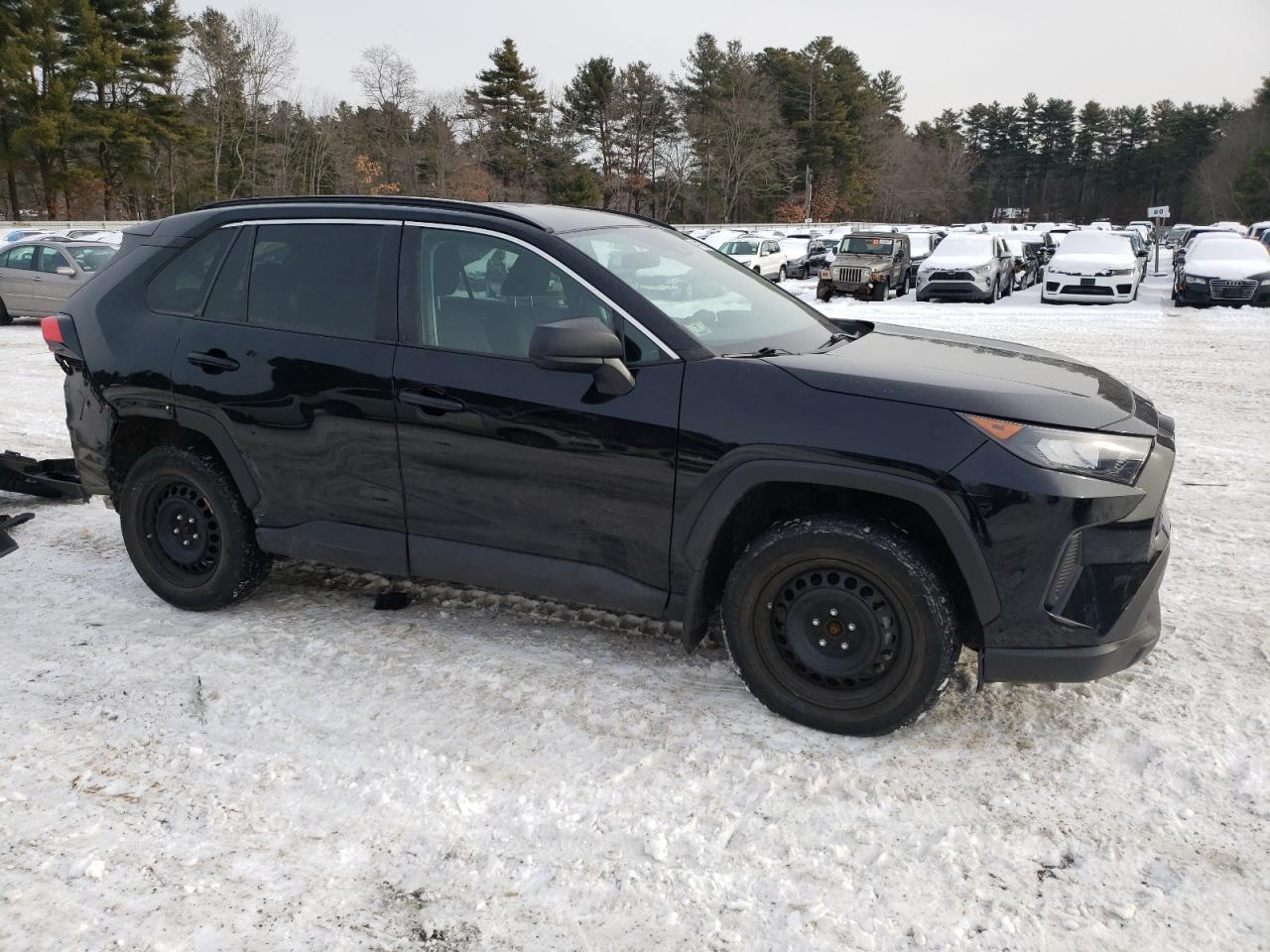 2020 Toyota RAV 4 VIN 2T3F1RFV5LW091555 Copart auction photo, rear end / side damage thumbnail 4