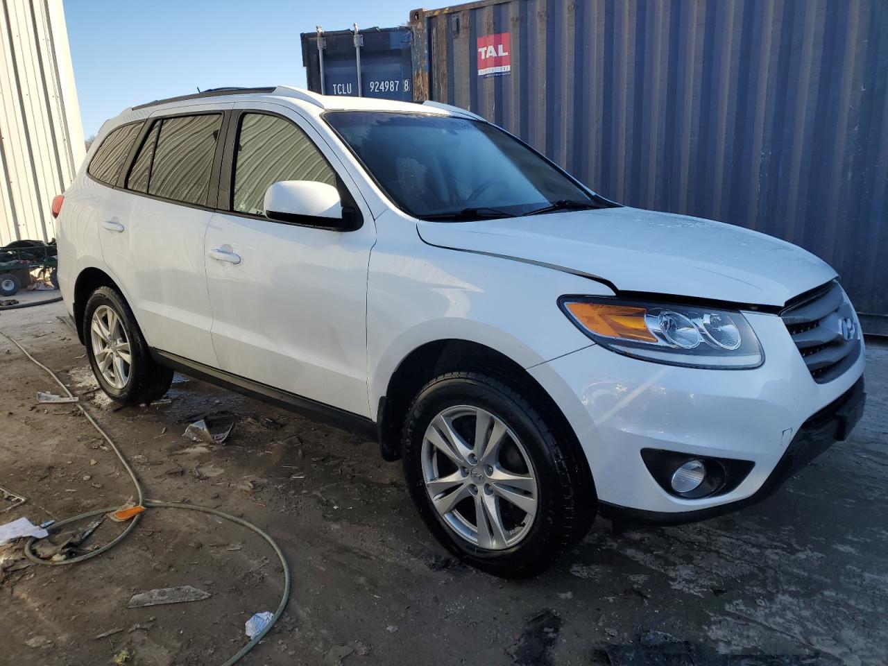 2012 Hyundai Santa Fe VIN 5XYZH4AG4CG123768 Copart auction photo, side / rear end damage thumbnail 4