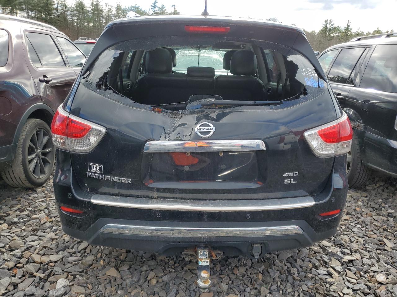 2014 Nissan Pathfinder VIN 5N1AR2MM7EC609817 Copart auction photo, front end damage thumbnail 6