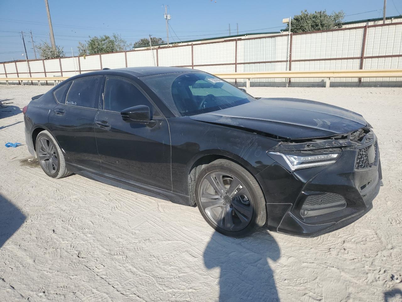 2023 Acura TLX VIN 19UUB5F49PA003696 Copart auction photo, front end / minor dent/scratches damage thumbnail 4