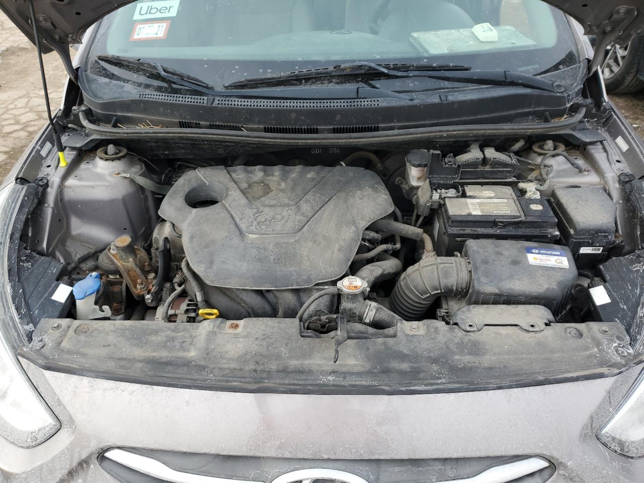 2017 Hyundai Accent VIN KMHCT4AE2HU381338 Copart auction photo, front end damage thumbnail 11