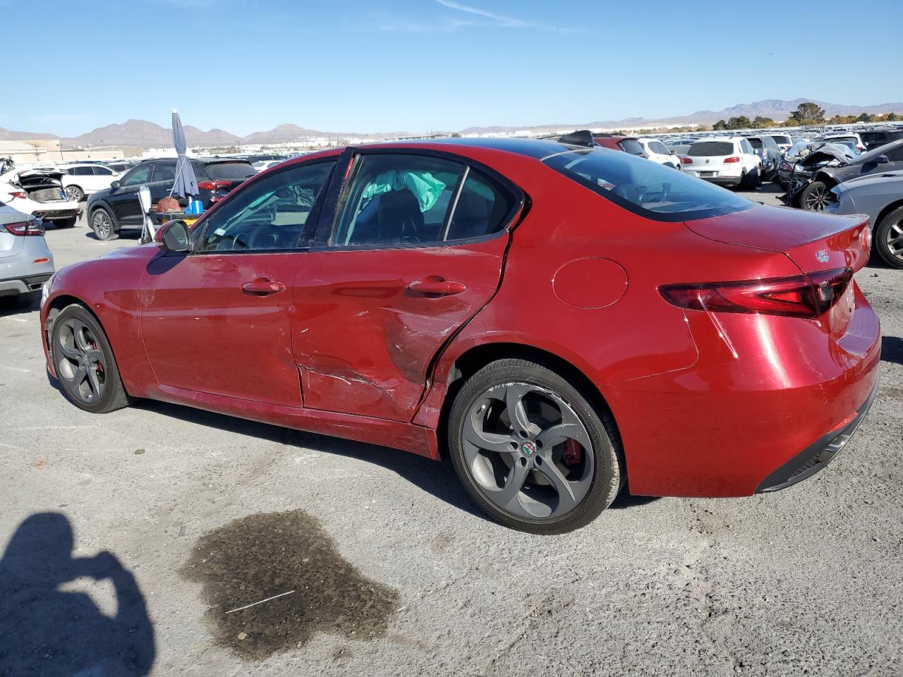 2017 Alfa Romeo Giulia VIN ZARFAEEN7H7557912 Copart auction photo, side damage thumbnail 2