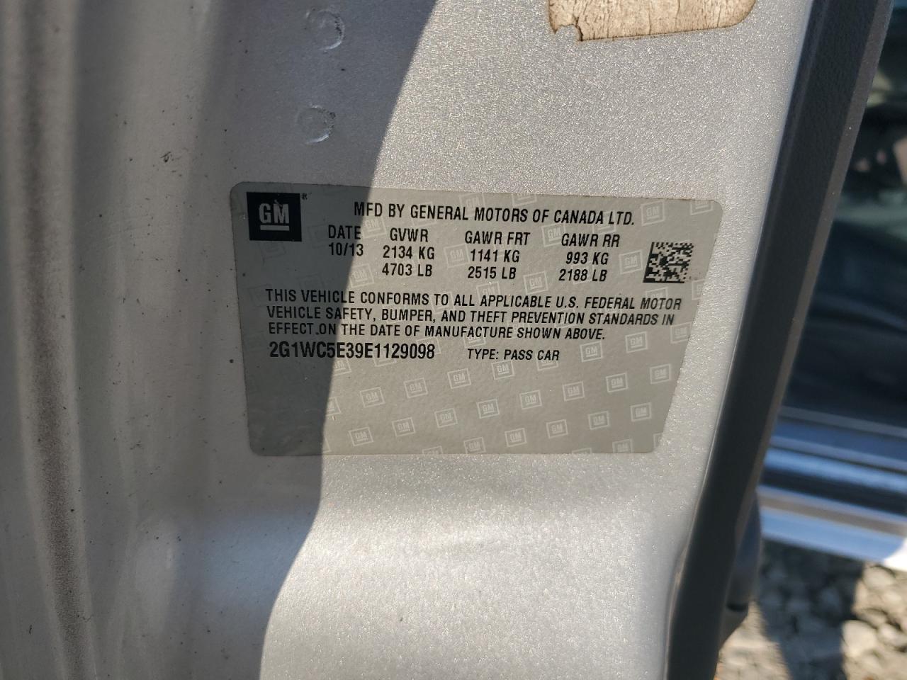 2014 Chevrolet Impala VIN 2G1WC5E39E1129098 Copart auction photo, water/flood / rear end damage thumbnail 13