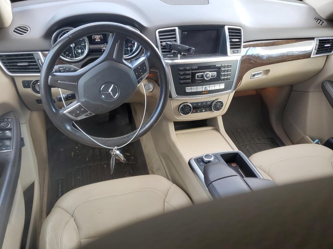 2015 Mercedes-Benz M-klasse VIN 4JGDA5HB2FA608103 Copart auction photo, front end damage thumbnail 8