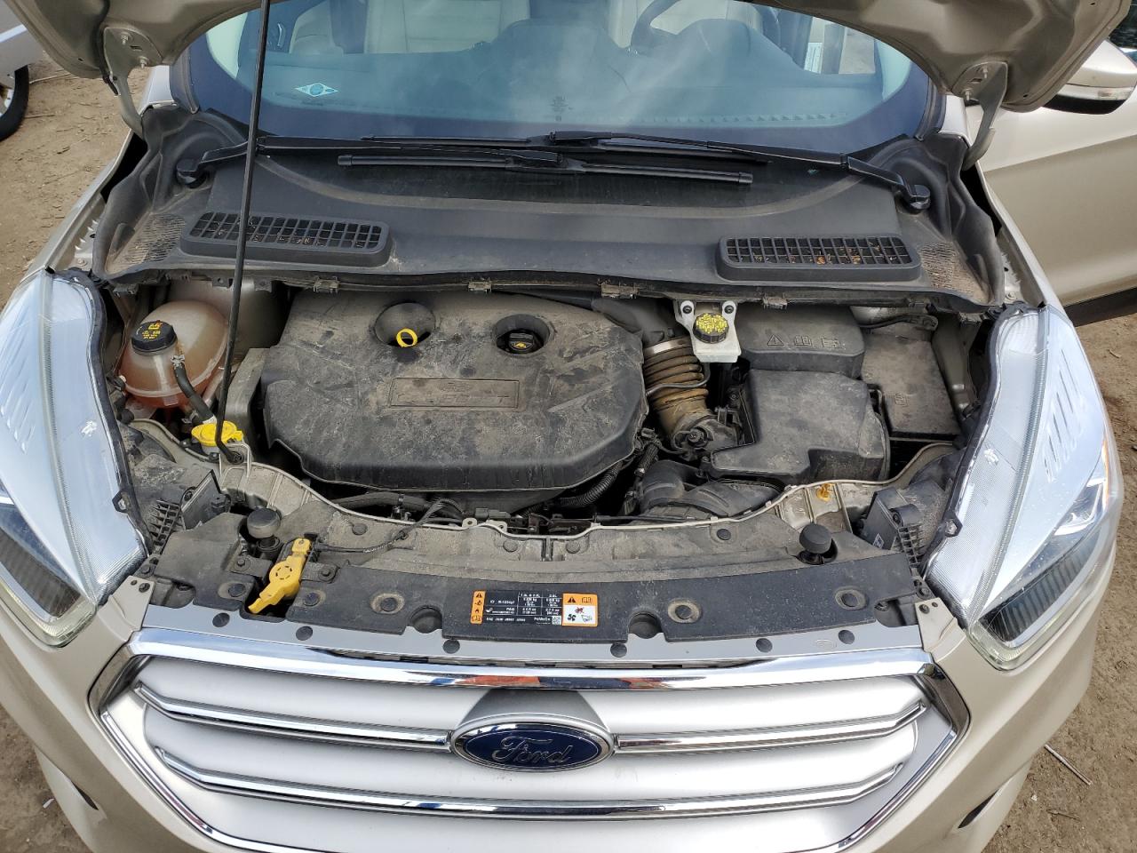 2017 Ford Escape VIN 1FMCU9J98HUE21614 Copart auction photo, rear end damage thumbnail 11
