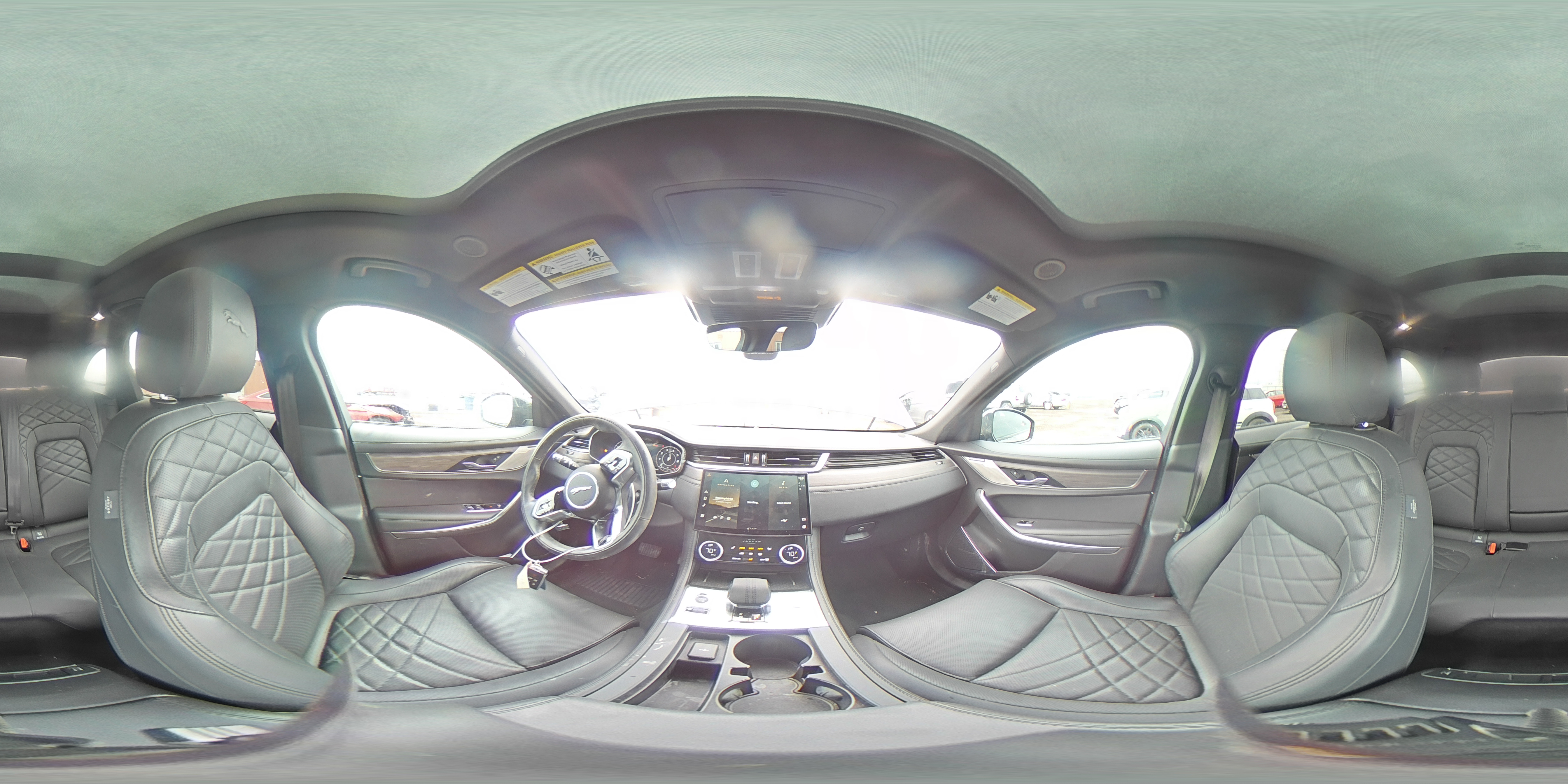 2021 Jaguar F-Pace VIN SADCJ2EX0MA681308 Copart auction photo, front end / undercarriage damage thumbnail 12
