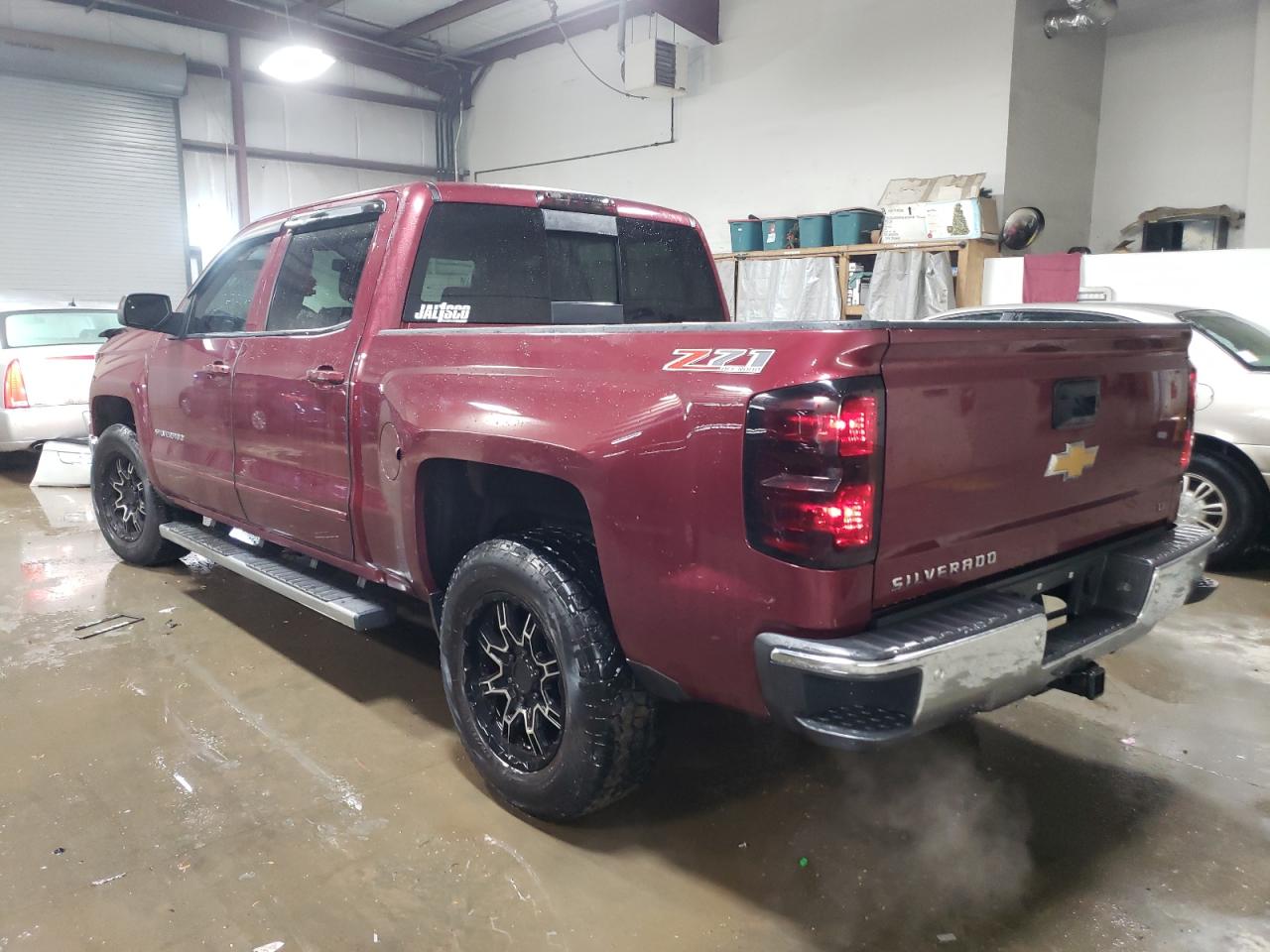 2015 Chevrolet Silverado VIN 3GCUKREC5FG414804 Copart auction photo, front end / side damage thumbnail 2