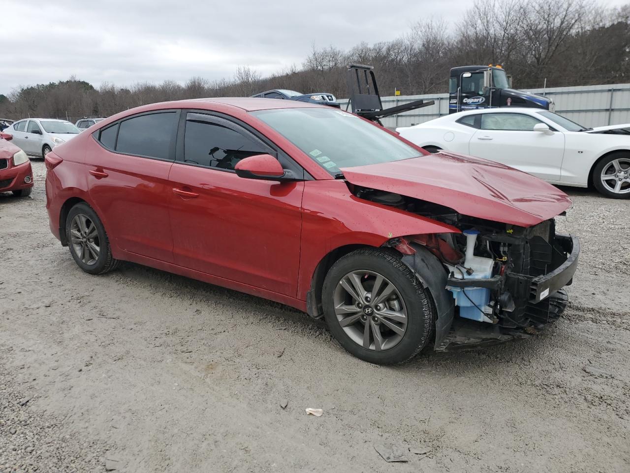 2018 Hyundai Elantra VIN 5NPD84LF2JH270143 Copart auction photo, front end damage thumbnail 4