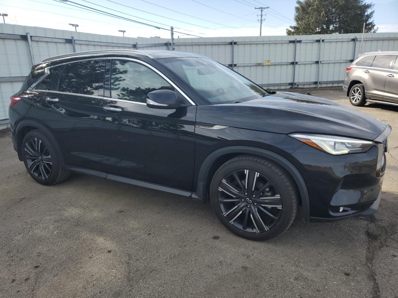 2021 Infiniti QX50 VIN 3PCAJ5BB6MF101368 Copart auction photo, minor dent/scratches damage thumbnail 4