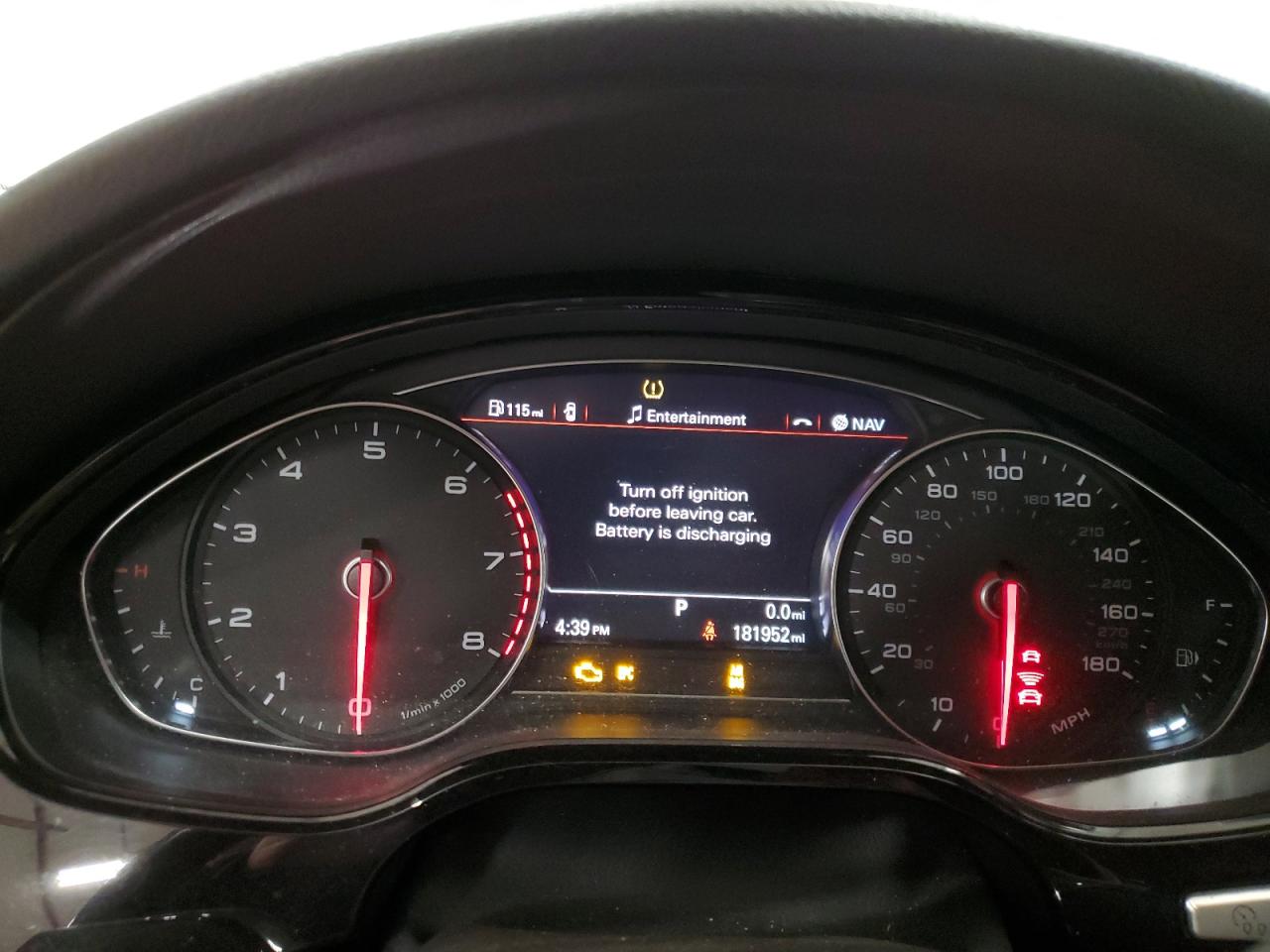 2015 Audi A8 VIN WAU3GAFD3FN005842 Copart auction photo, front end / rear end damage thumbnail 9