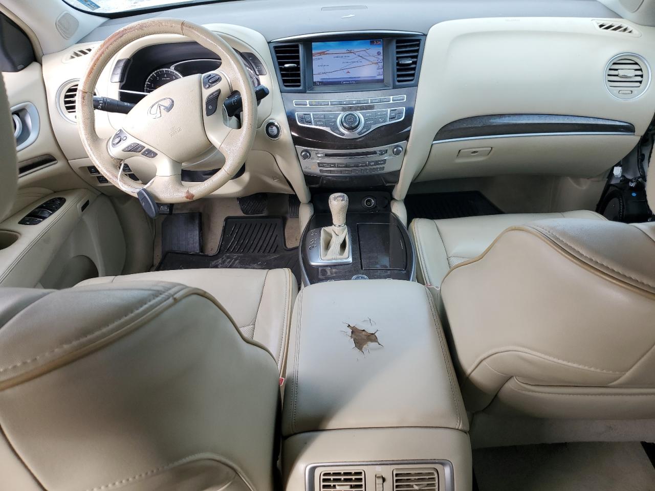 2014 Infiniti QX60 VIN 5N1AL0MM6EC524988 Copart auction photo, side damage thumbnail 8