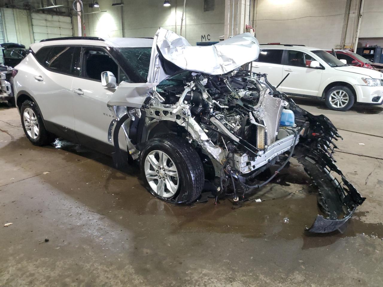 2020 Chevrolet Blazer VIN 3GNKBCRS1LS719707 Copart auction photo, front end / mechanical damage thumbnail 4