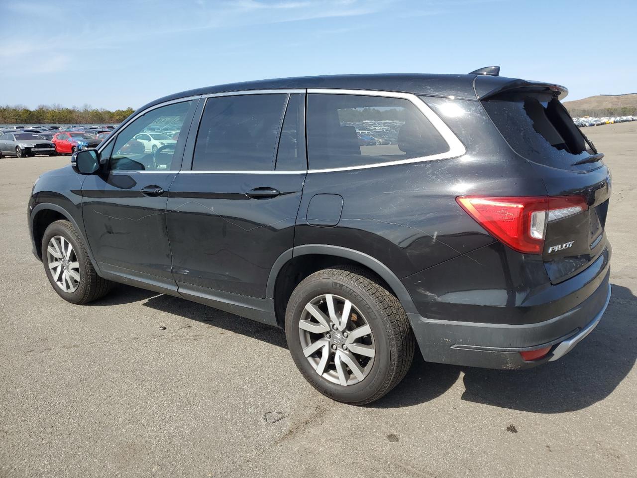 2019 Honda Pilot VIN 5FNYF6H54KB100966 Copart auction photo, vandalism damage thumbnail 2