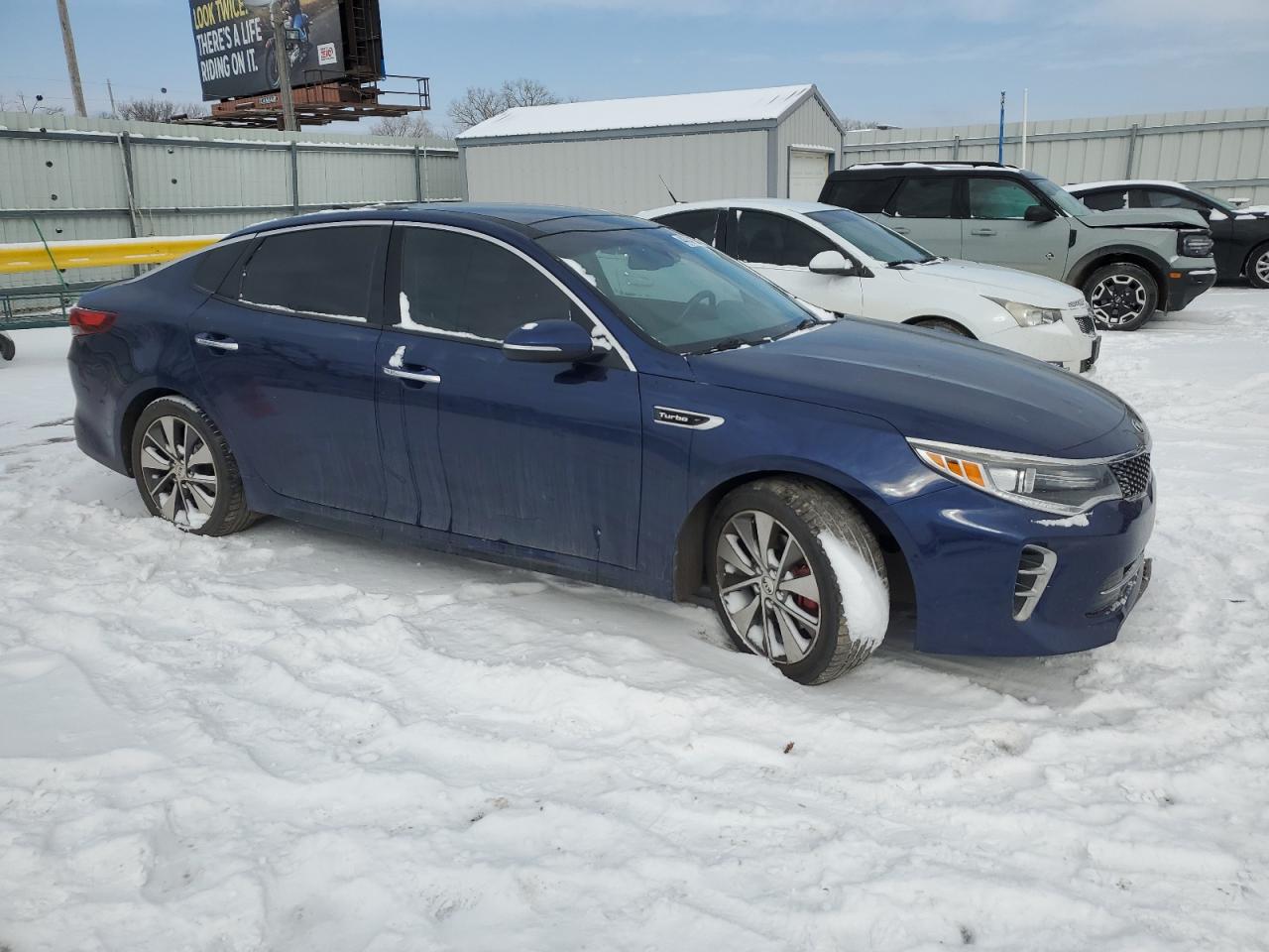 2016 KIA Optima VIN 5XXGW4L2XGG041293 Copart auction photo, rear end / side damage thumbnail 4