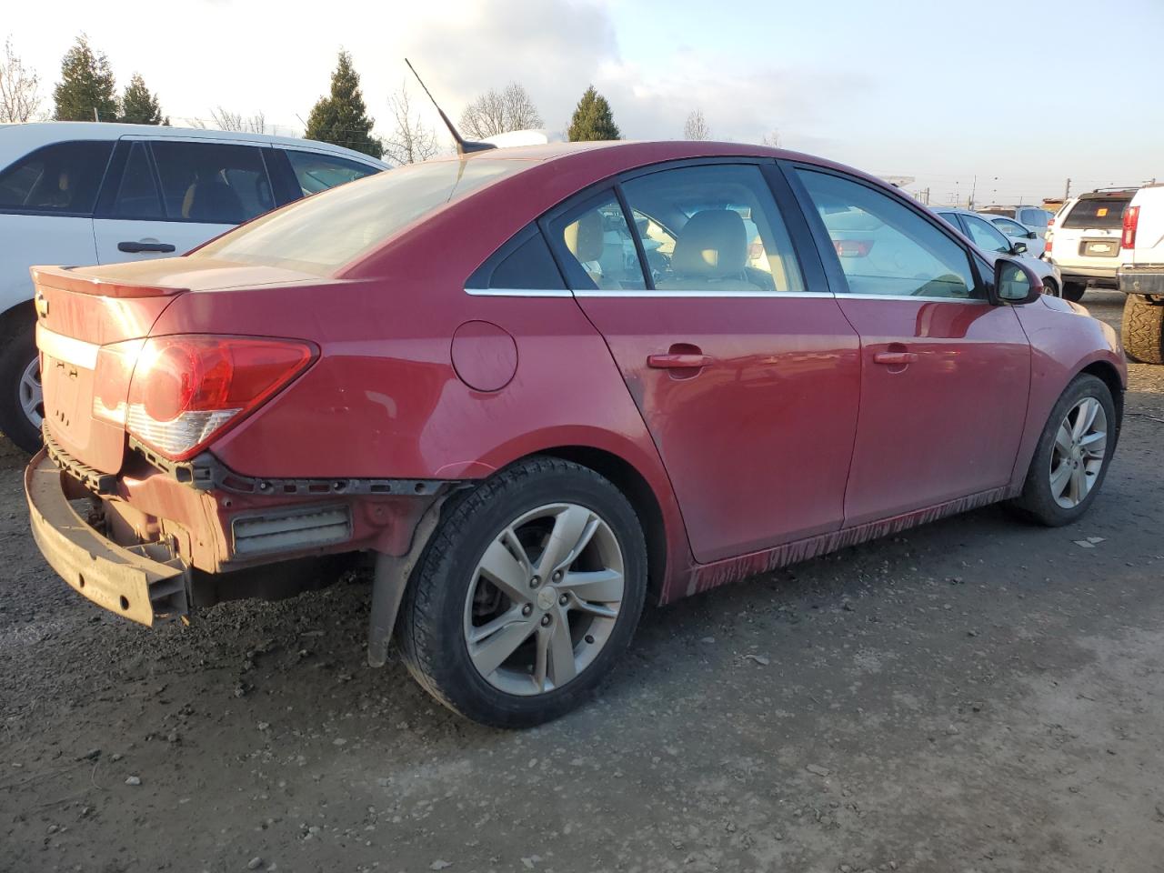 2014 Chevrolet Cruze VIN 1G1P75SZ2E7413886 Copart auction photo, all over damage thumbnail 3