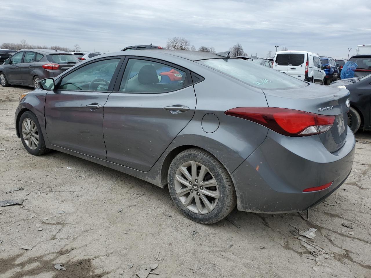 2016 Hyundai Elantra VIN KMHDH4AE4GU623194 Copart auction photo, hail / minor dent/scratches damage thumbnail 2