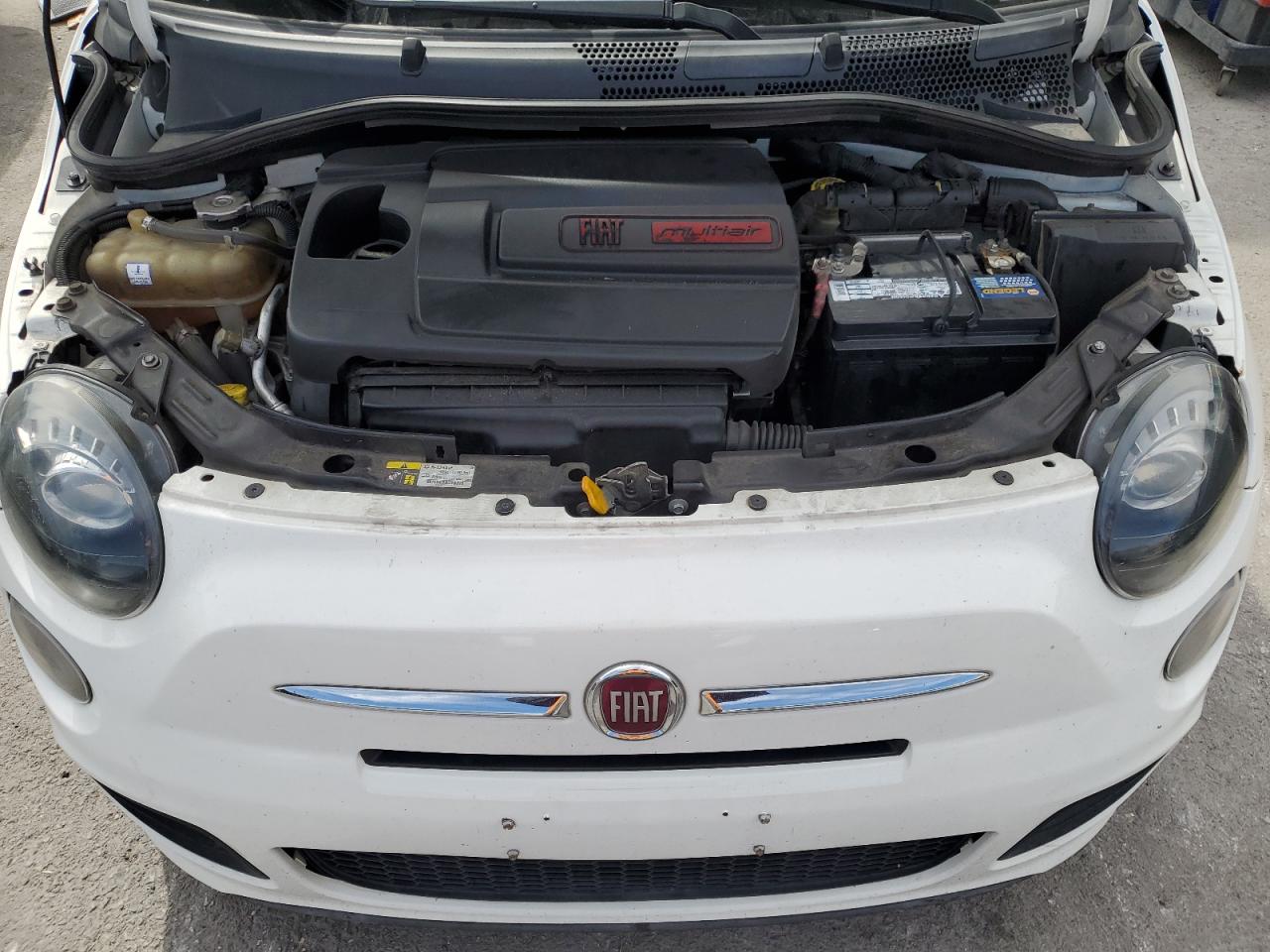 2015 Fiat 500 VIN 3C3CFFBR2FT681935 Copart auction photo, rear end damage thumbnail 11