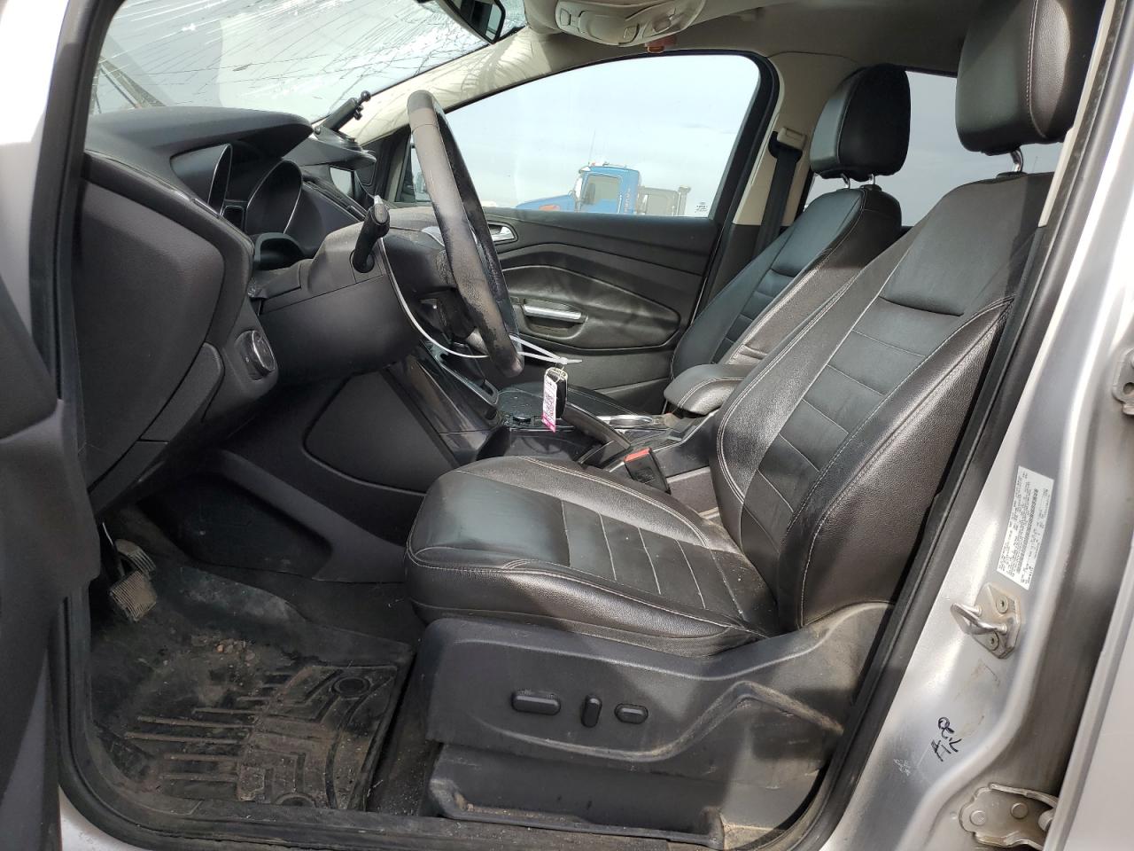 2014 Ford Escape VIN 1FMCU9J91EUB33171 Copart auction photo, top/roof / front end damage thumbnail 7