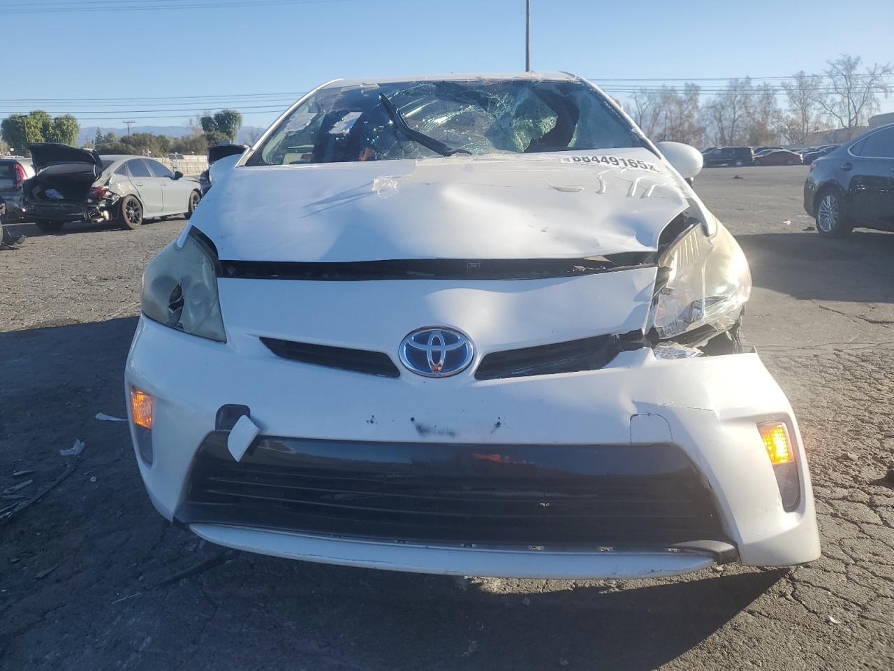 2013 Toyota Prius VIN JTDKN3DU1D5656998 Copart auction photo, front end / side damage thumbnail 5