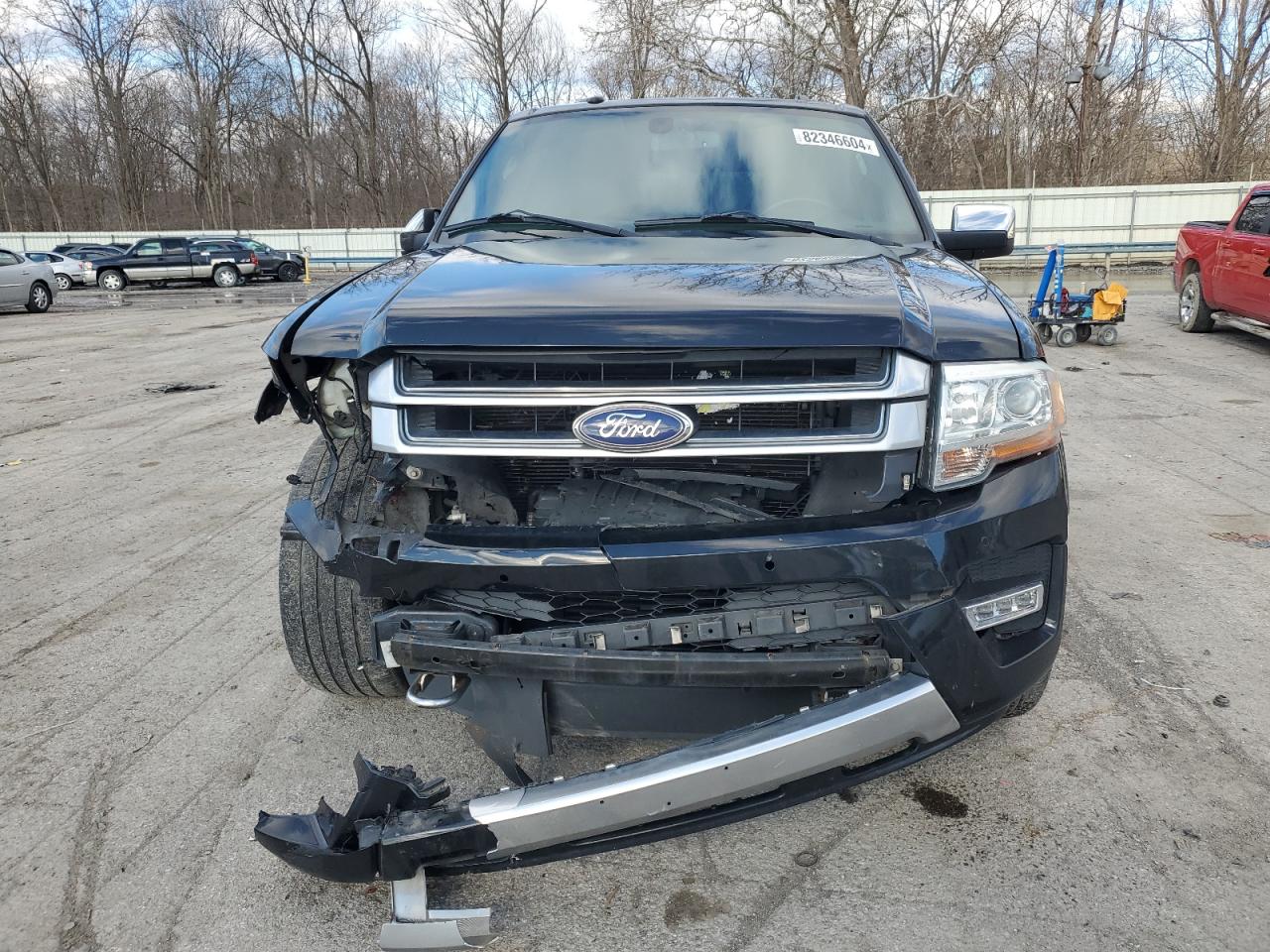 2017 Ford Expedition VIN 1FMJK1MT8HEA38742 Copart auction photo, front end / side damage thumbnail 5