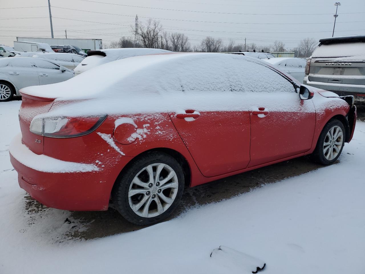 2010 Mazda 3 VIN JM1BL1S55A1336902 Copart auction photo, front end / side damage thumbnail 3