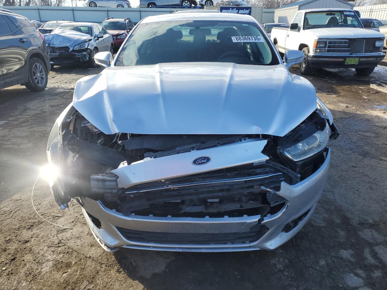 2015 Ford Fusion VIN 3FA6P0H7XFR112343 Copart auction photo, front end damage thumbnail 5