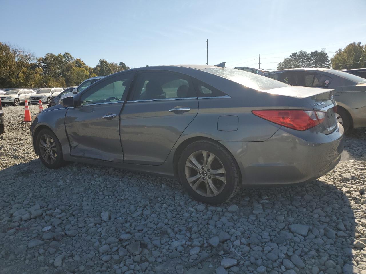 2013 Hyundai Sonata VIN 5NPEC4AC5DH597605 Copart auction photo, side / front end damage thumbnail 2