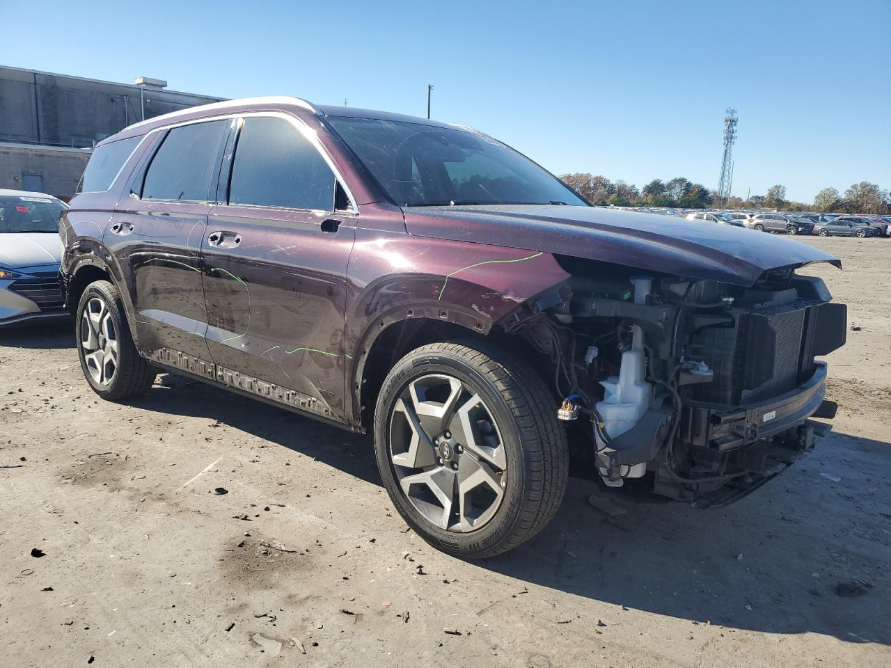 2023 Hyundai Palisade VIN KM8R4DGE8PU491517 Copart auction photo, all over damage thumbnail 4