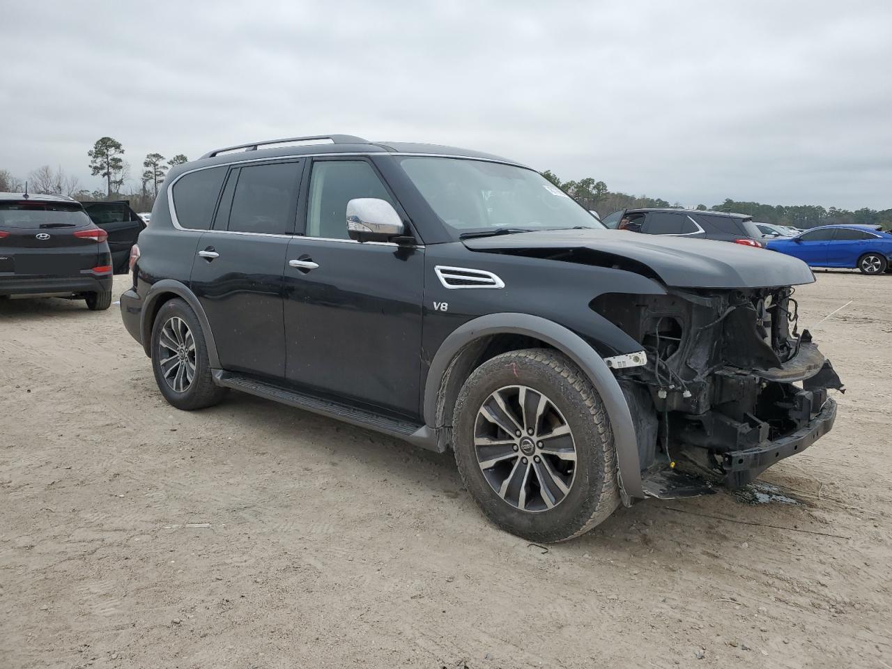 2019 Nissan Armada VIN JN8AY2ND6K9089404 Copart auction photo, front end / minor dent/scratches damage thumbnail 4
