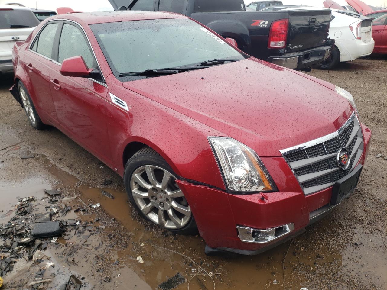 2009 Cadillac CTS VIN 1G6DT57V690112017 Copart auction photo, front end / rear end damage thumbnail 4