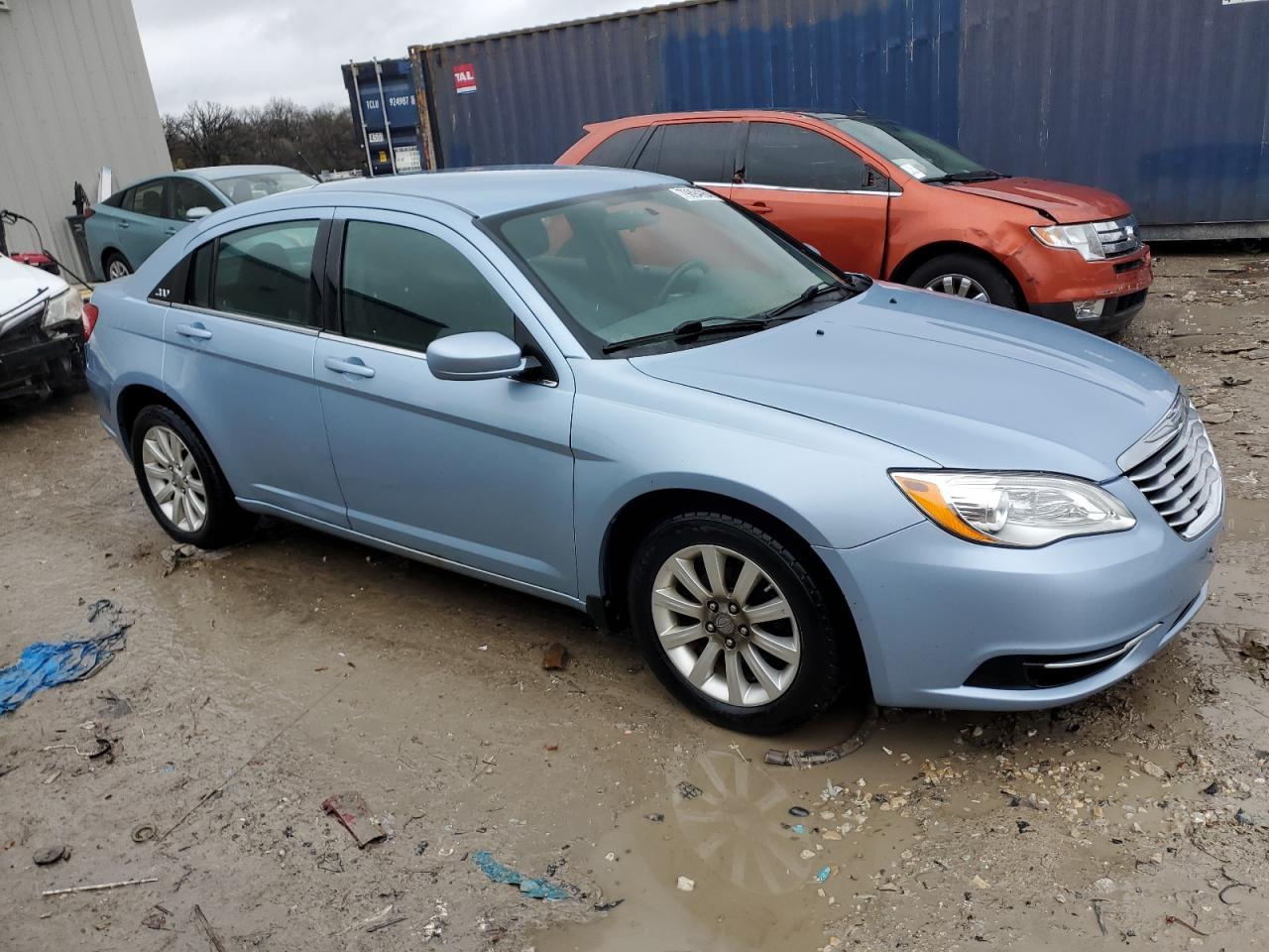2013 Chrysler 200 VIN 1C3CCBBB6DN545373 Copart auction photo, rear end / side damage thumbnail 4