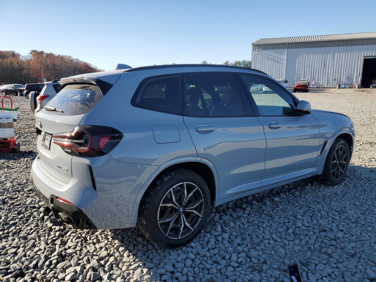 2024 BMW X3 VIN WBX57DP06RN313054 Copart auction photo, side / rear end damage thumbnail 3