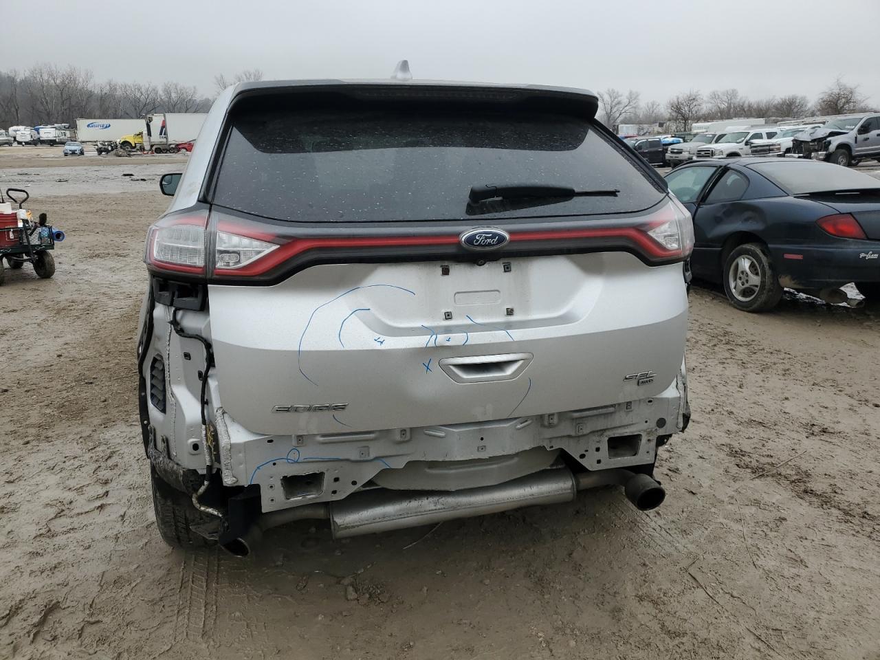 2018 Ford Edge VIN 2FMPK4J87JBB51949 Copart auction photo, rear end / front end damage thumbnail 6