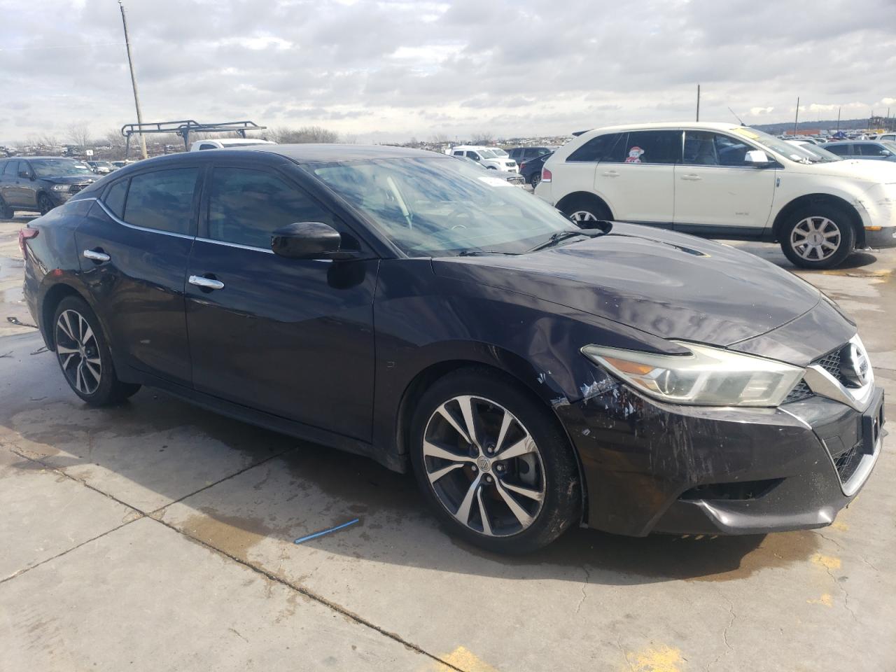 2016 Nissan Maxima VIN 1N4AA6AP6GC387362 Copart auction photo, front end / side damage thumbnail 4