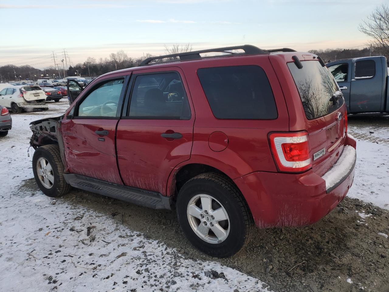 2011 Ford Escape VIN 1FMCU0DG5BKA66443 Copart auction photo, front end / side damage thumbnail 2