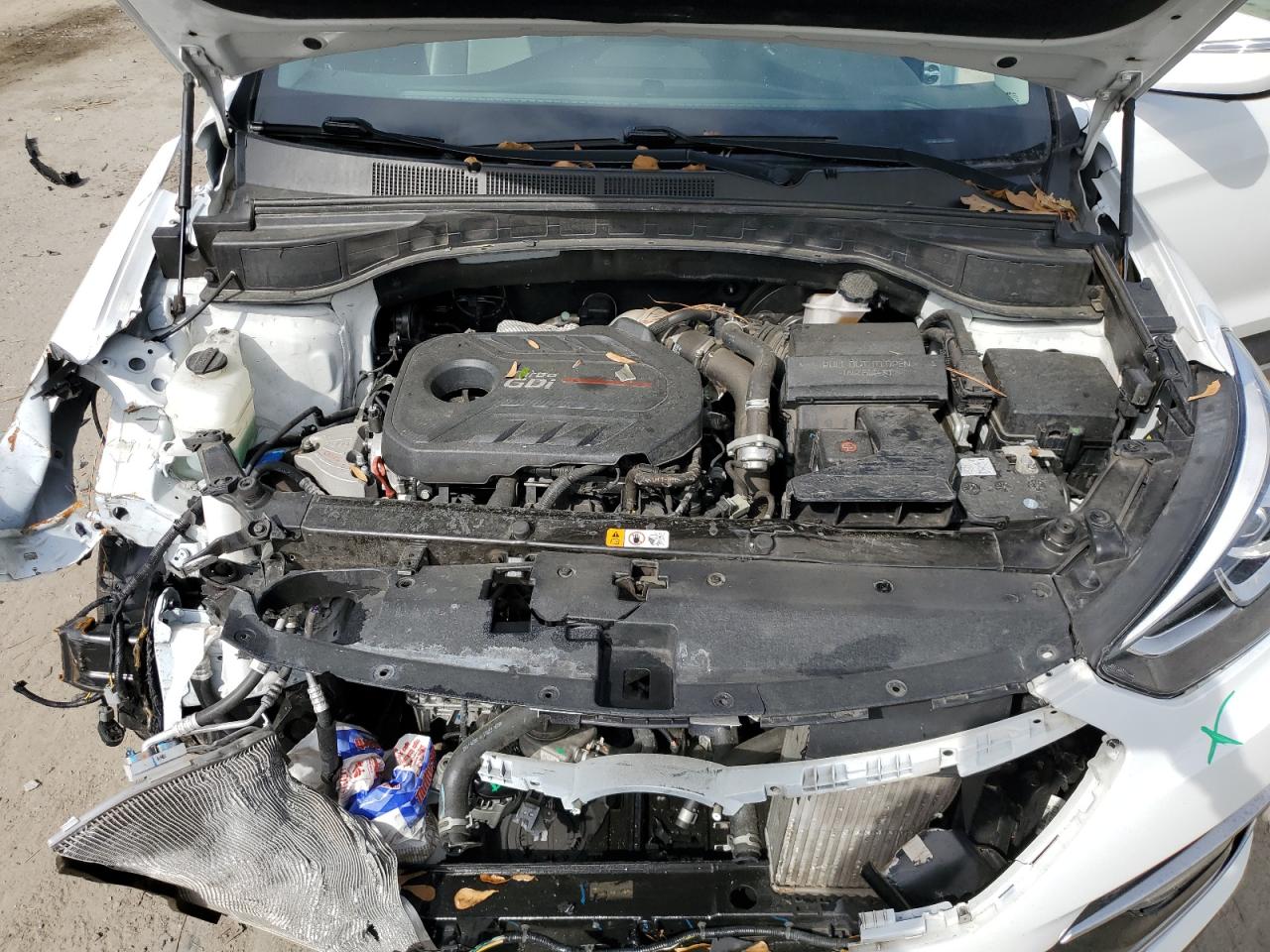 2018 Hyundai Santa Fe VIN 5XYZW4LA9JG535048 Copart auction photo, front end damage thumbnail 12
