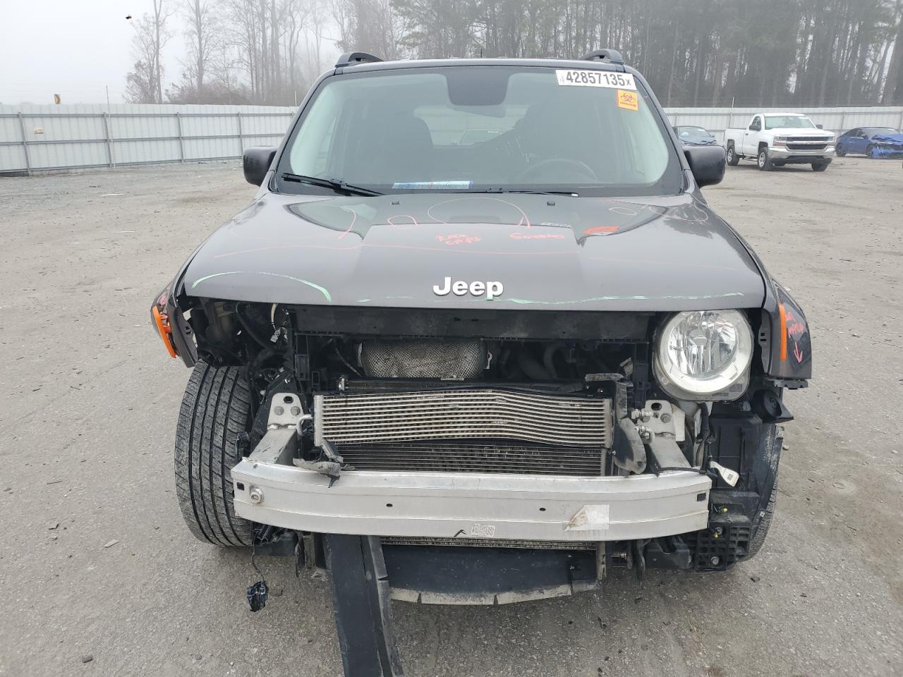 2017 Jeep Renegade VIN ZACCJBBB7HPF73598 Copart auction photo, front end damage thumbnail 5